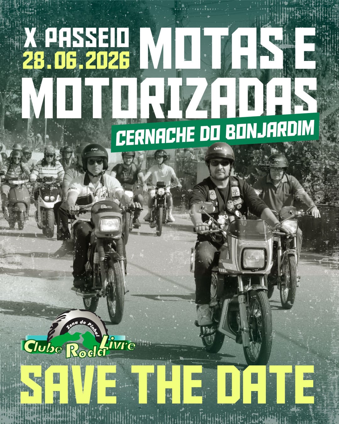 Flyer do Evento X Passeio de Motas e Motorizadas